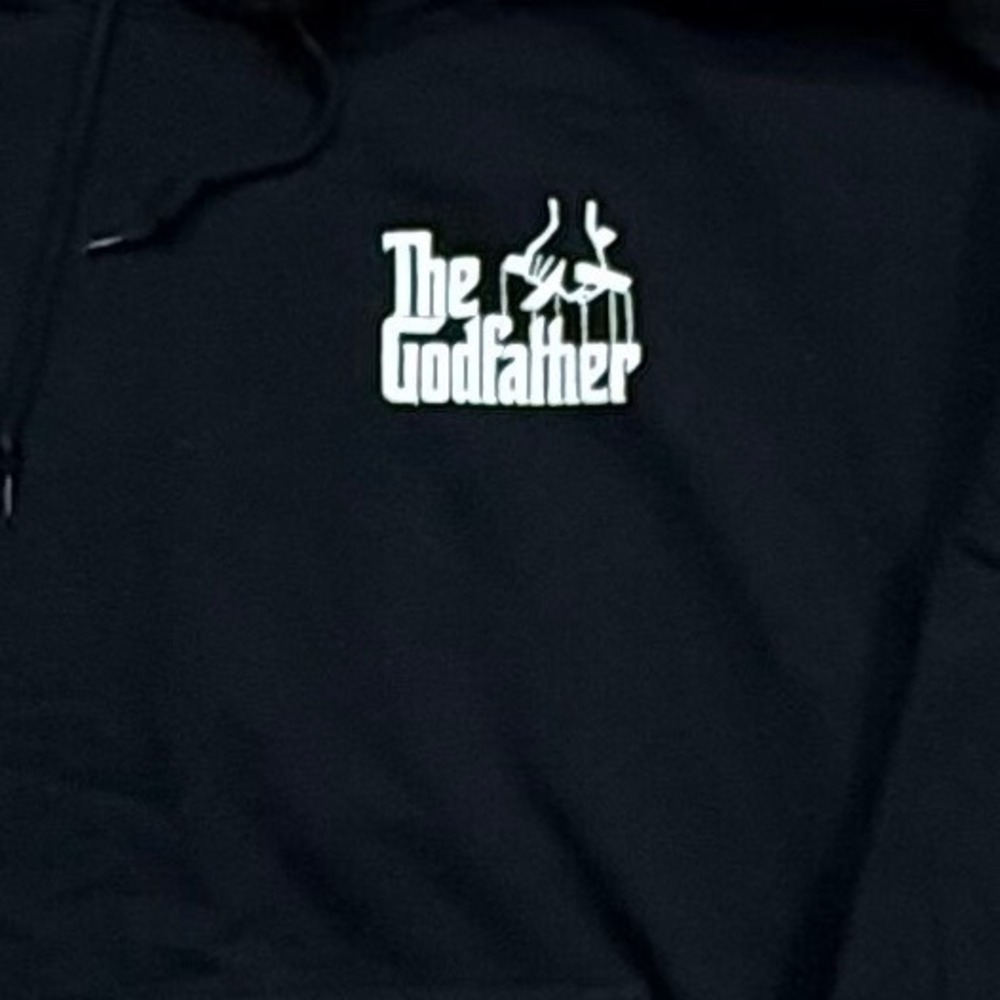 The Godfather Graphic Hoodie Black Men's Pullover Long Sleeve - Picture 8 of 8